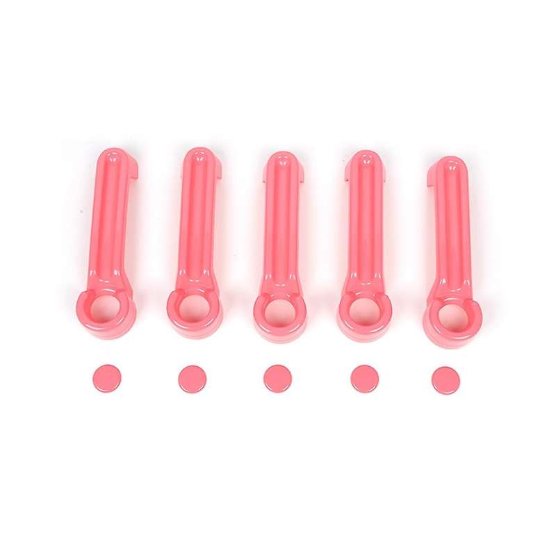 Door Handle Inserts Cover Kit for Jeep Wrangler Jk 2007-2017 , Pink