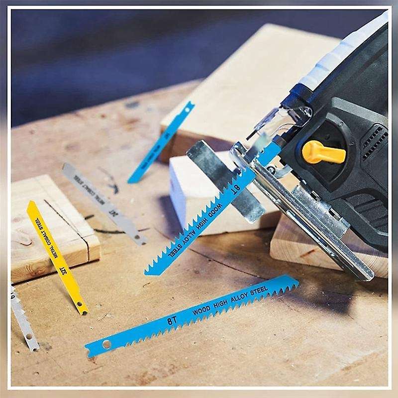 Jigsaw Blades 70pcs,6-32 Tpi Jig Saw Blades, Fit Most U Shank Jigsaws