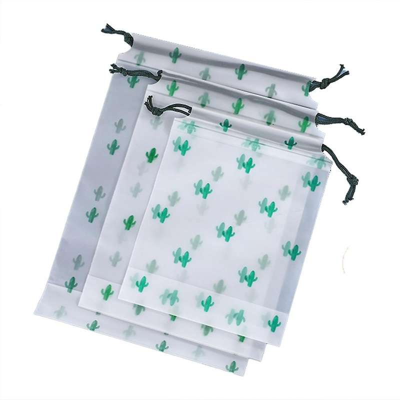 Drawstring Bag Towel Socks Packaging Underwear Dust Bag Green