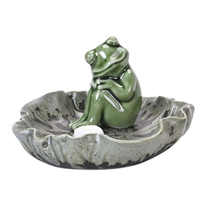 Creative Frog Insert Incense Tao Ceramic Holder Aromatherapy B