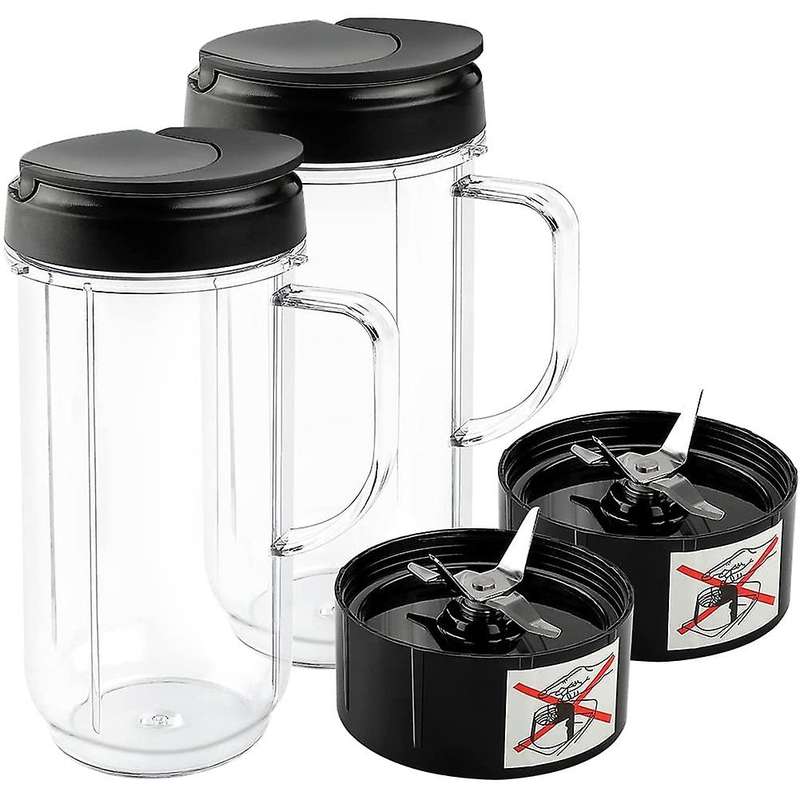 22 Oz Tall Blender Cups for Magicbullet Blenders 250w Mb1001