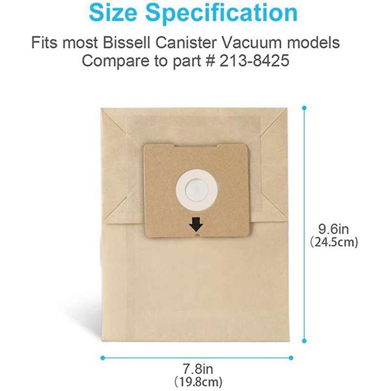 20pcs Replacement Dust Bag for Bissell Zing Canister Vacuum