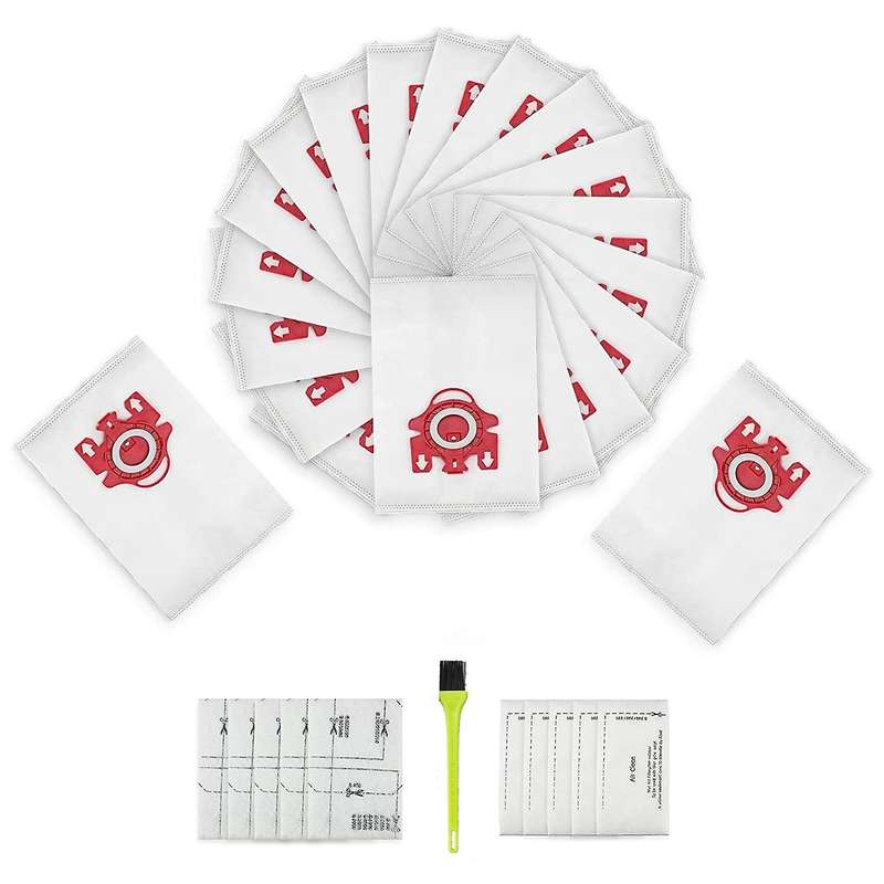 20 Pack 3d Airclean Bags Replacement for Miele Fjm Vacuum Bag