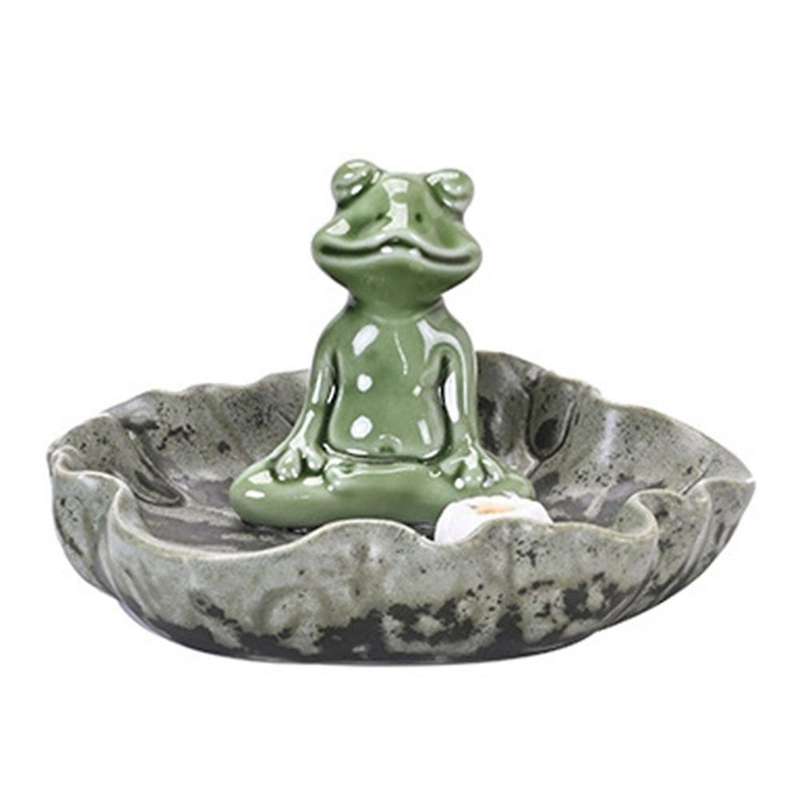 Creative Frog Insert Incense Tao Ceramic Holder Aromatherapy A