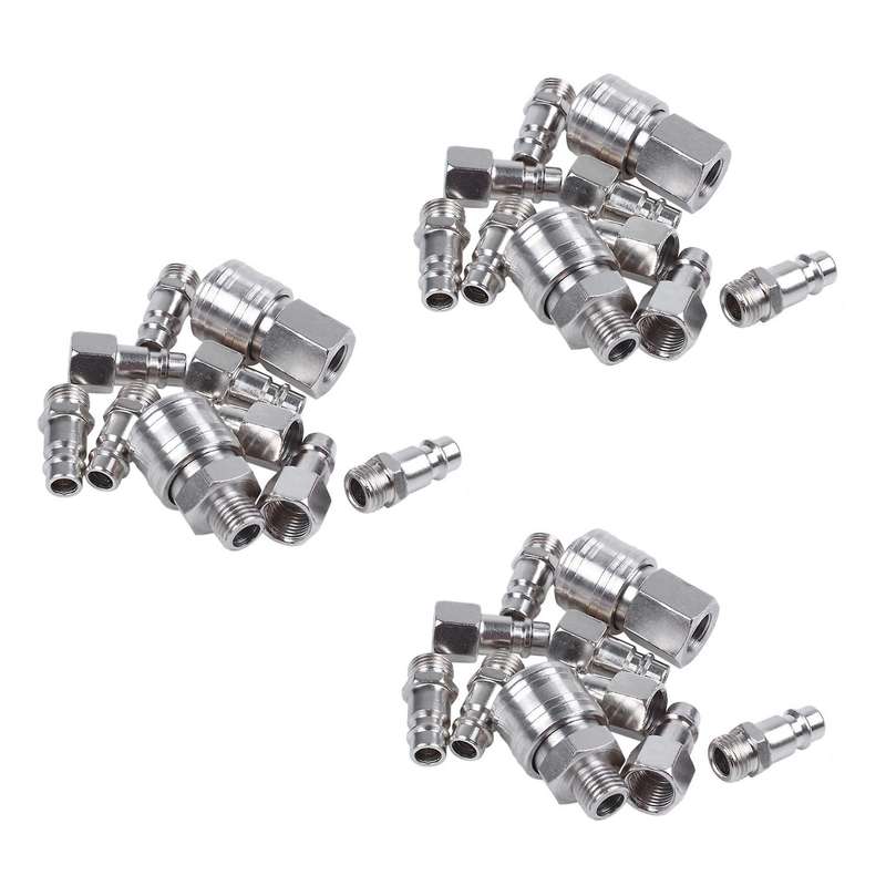 10x Raccord Rapide Compresseur Pneumatique Systeme Forme Europeen