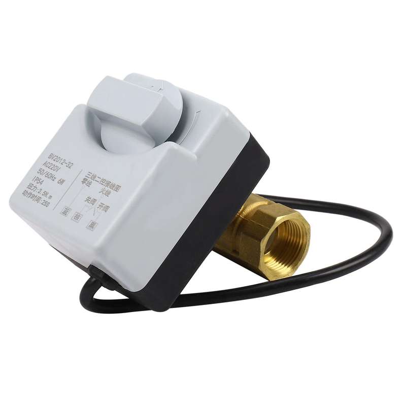 Ac220v Dn20 2 Way 3 Wires Motorized Ball Valve Electric Actuator