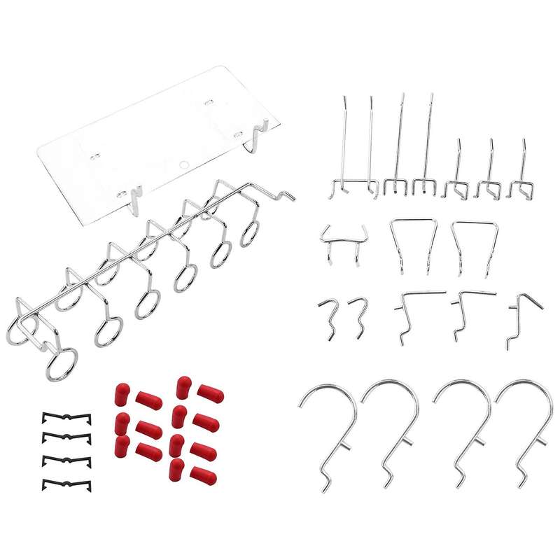 86 Piece Pegboard Hooks with Metal Hooks,bins and Peg Locks