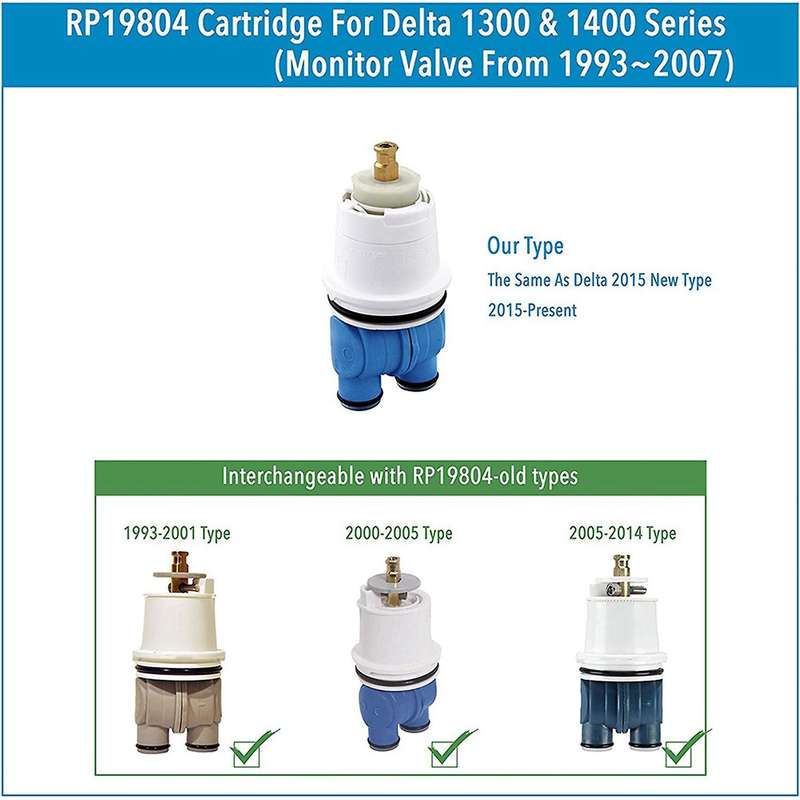 Rp19804 Cartridge Assembly for Delta 1300 1400 Tub/shower Valves