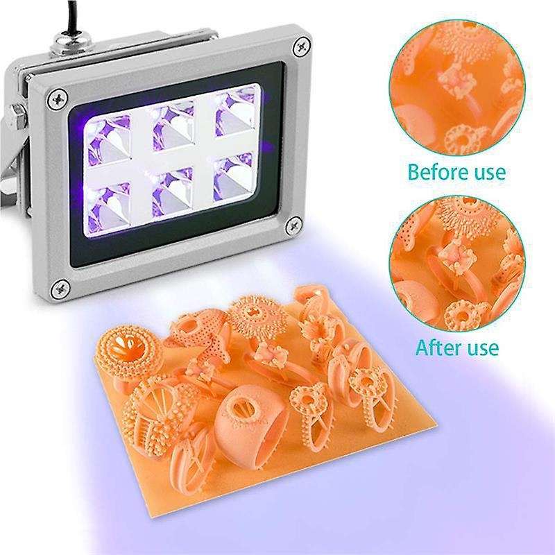 405nm Uv Led Curing Light Lamp Resin for Sla Dlp 3d Printer Us Plug