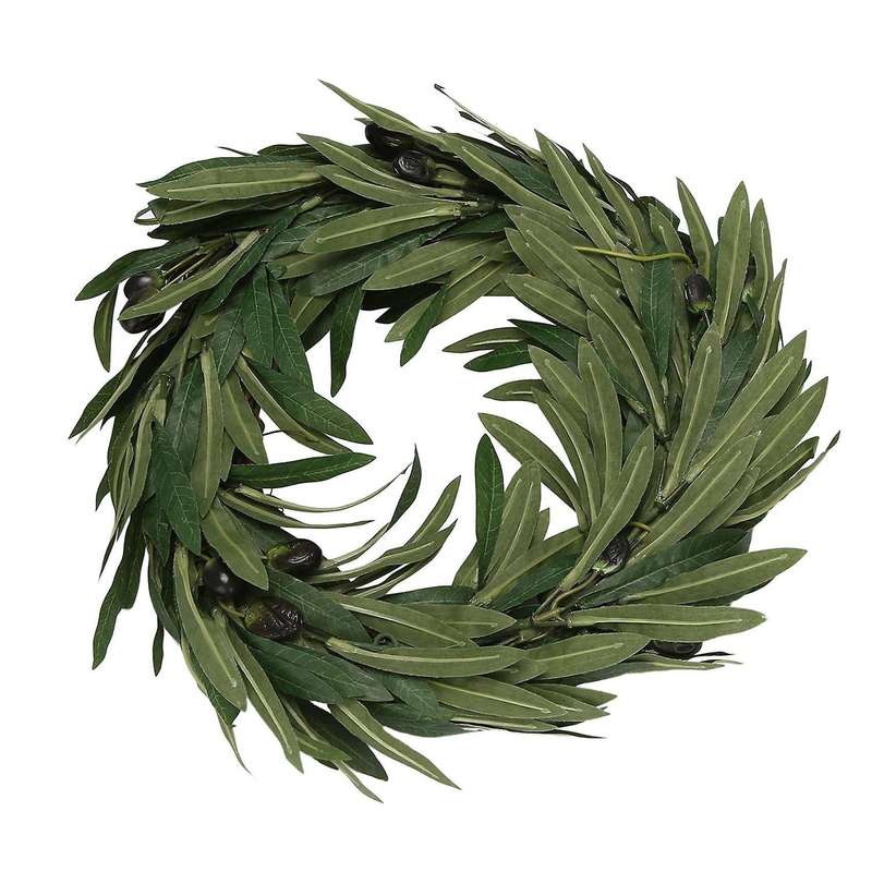 Olive Branch Wreath, 17 Inch for Front Door Or Indoor for All Seasons