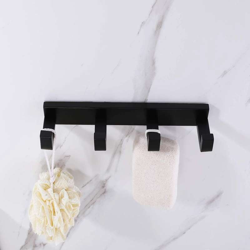 12inch Towel Hook Hotel Bathroom Stainless Steel Hooks 4 Hooks Rack
