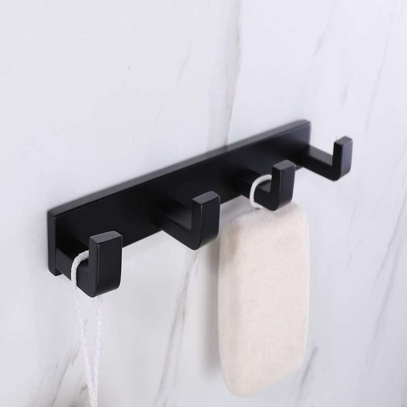 12inch Towel Hook Hotel Bathroom Stainless Steel Hooks 4 Hooks Rack