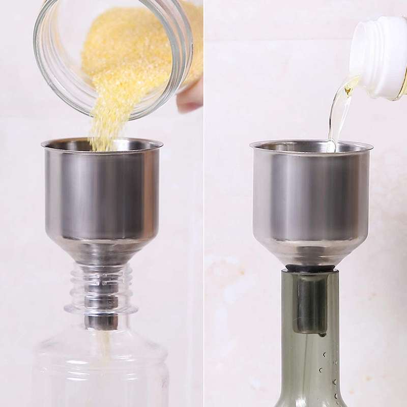 4 Pack Stainless Steel Kitchen Funnel Is for Transferring Liquid