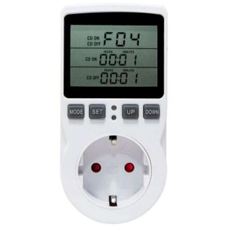 2x Temperature Controller Socket with Timer Switch 16a Mode Eu Plug