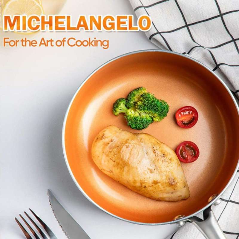 Copper Frying Pan Nonstick, 11 Inch Frying Pan with Ultra Nonstick
