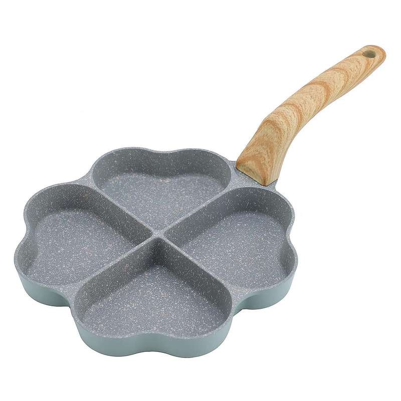 Nonstick Ceramic Egg Pan Mini Egg Poacher Aluminum Skillet Green
