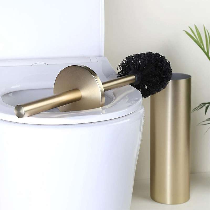 Stainless Steel Toilet Brush Set Household Cleaning Brush, Black