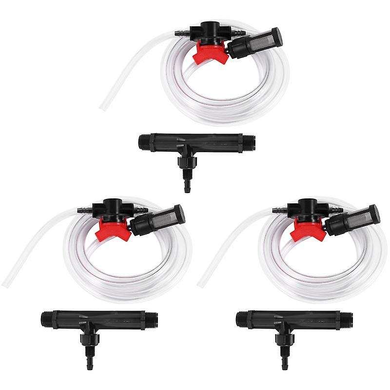 3x 1/2 Garden Irrigation Device Venturi Injector Switch Water Tube
