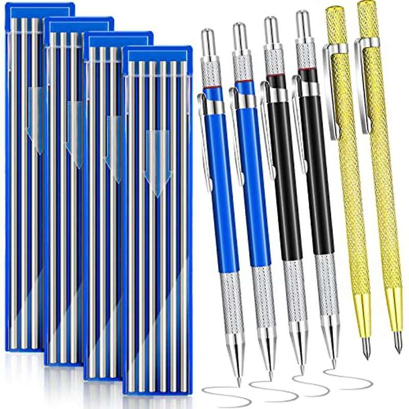6pcs Streak Welders Pencil Scriber Tool with 48pcs Welding Marker