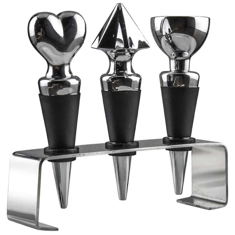 3pcs Zinc Alloy Wine Stopper Creative Red Wine Wine Bottle Stopper