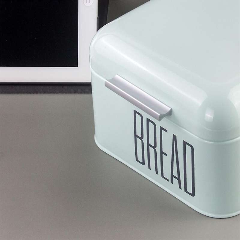 Countertop Metal Bread Box Bread Bin Storage Container(pink)
