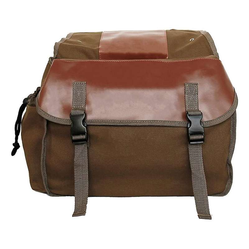 Bicycle Canvas Panniers Water-resistant Storage Bag,brown