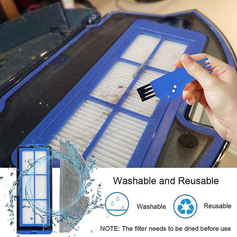 Roller Brush Side Brushes Filters for Eufy Robovac G10 G30 Hybrid