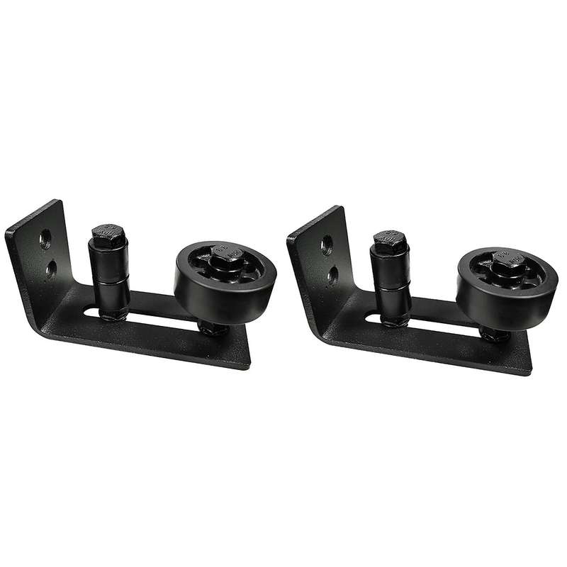 2pcs Adjustable Floor Rails Sliding Door Floor Roller Rails