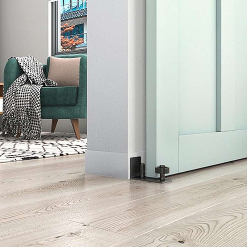 2pcs Adjustable Floor Rails Sliding Door Floor Roller Rails