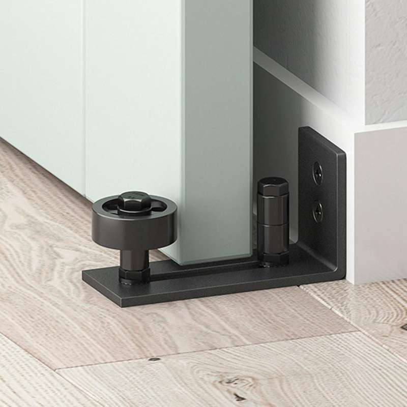 2pcs Adjustable Floor Rails Sliding Door Floor Roller Rails