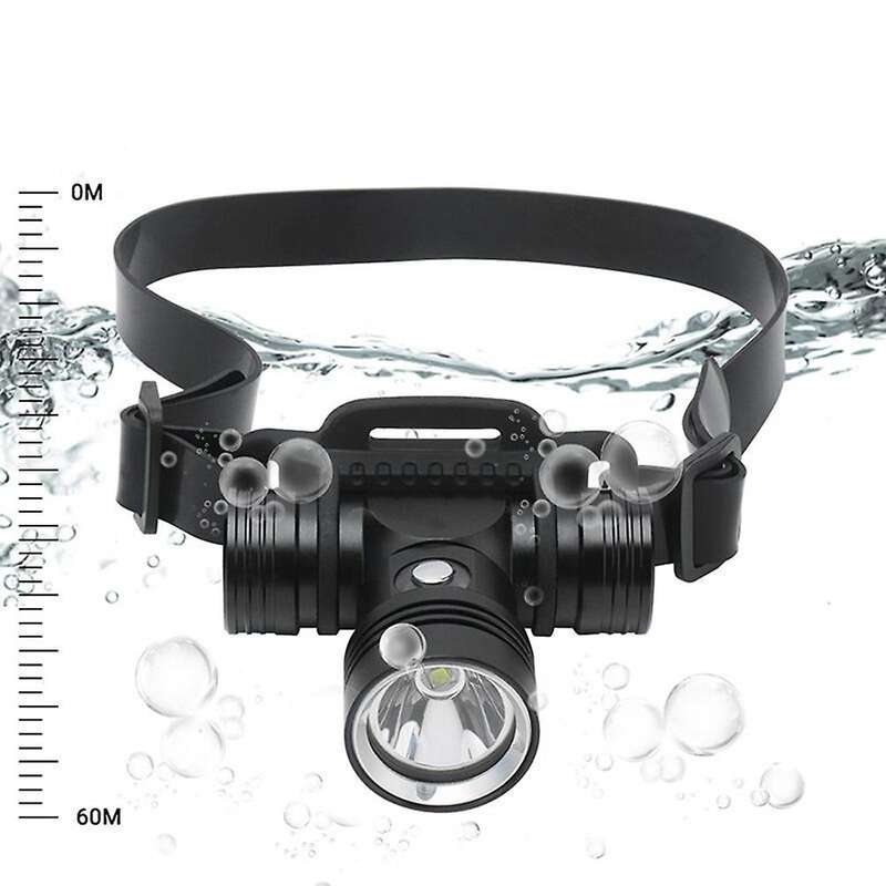 1000 Lumen Scuba Dive Headlight, Underwater 40m Swimming Torch