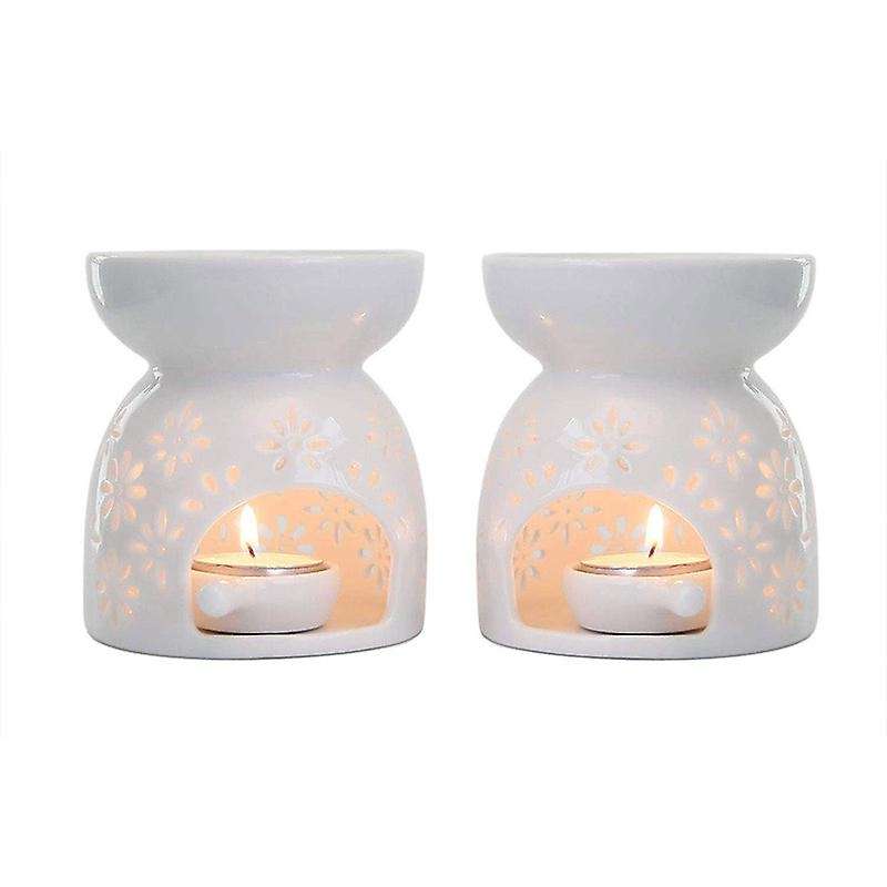 Incense Aroma Diffuser Furnace Home Decoration White Set Of 2