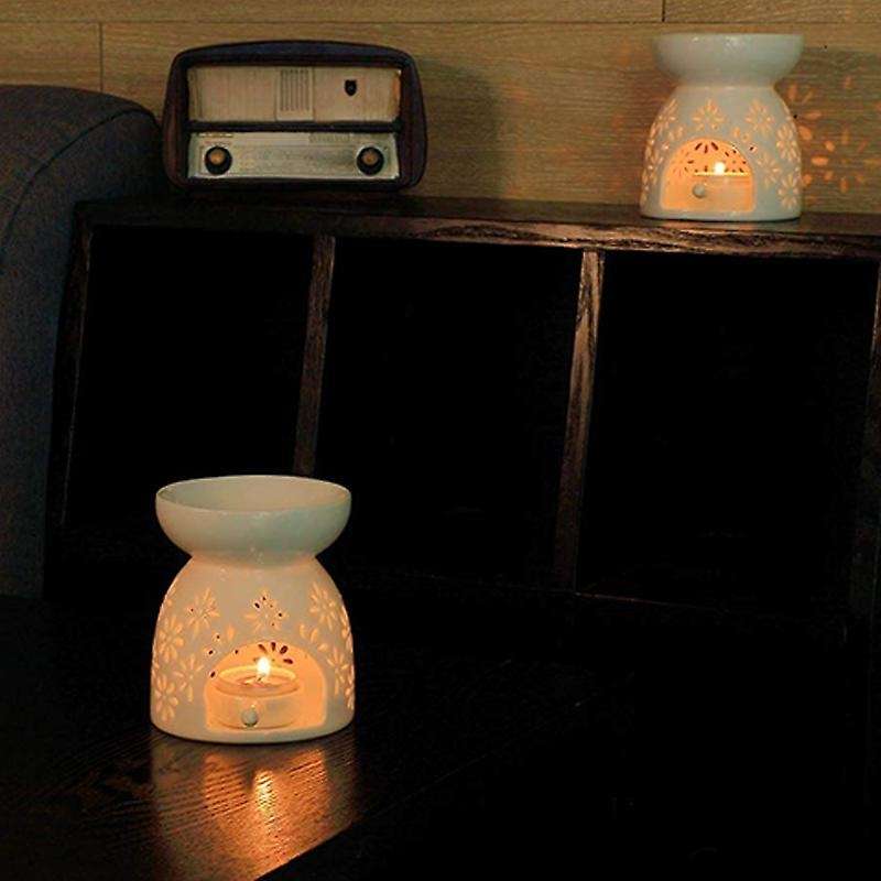 Incense Aroma Diffuser Furnace Home Decoration White Set Of 2