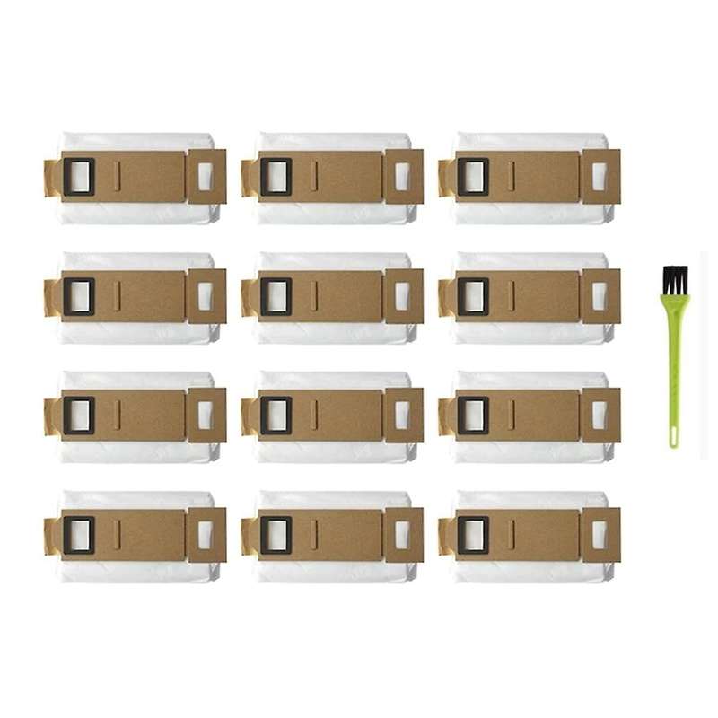 12 Pcs Vacuum Bag with Brush for Xiaomi Roborock S7 T7s T7s Plus