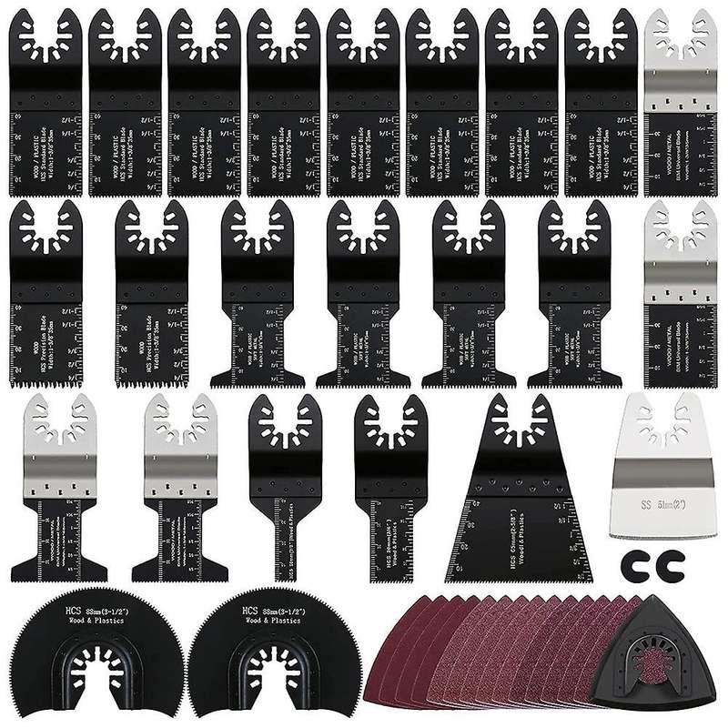 Oscillating Saw Blades, 41pcs for Wood Metal,with Dewalt Rockwell