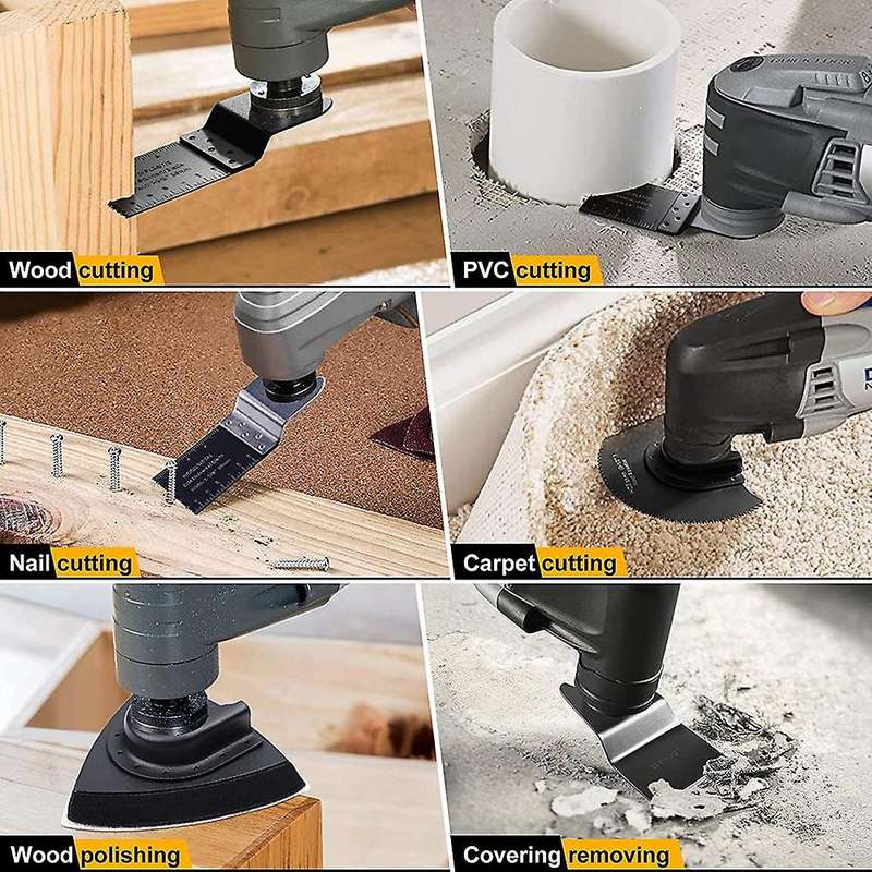 Oscillating Saw Blades, 41pcs for Wood Metal,with Dewalt Rockwell
