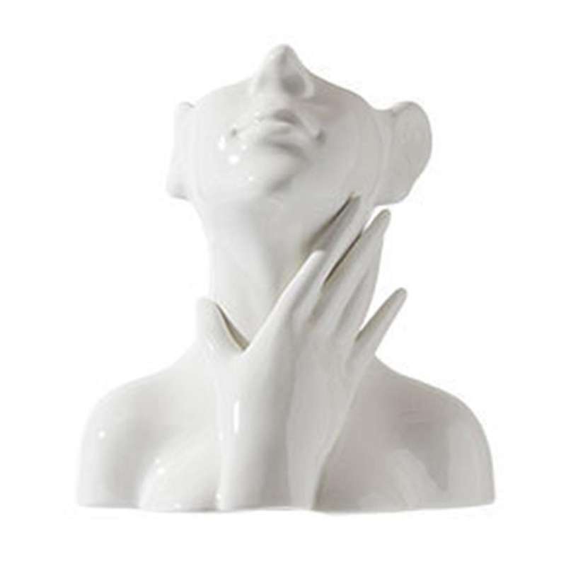 Human Body Vase Nordic Style Simulation Human Body Art Ceramic Vase D