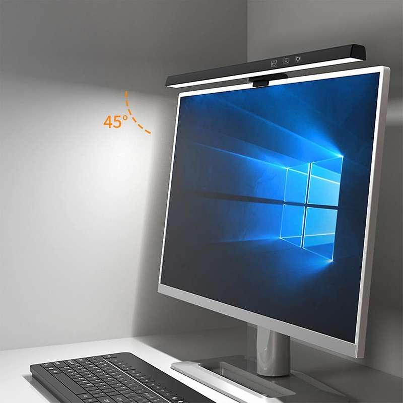 Monitor Screen Hanging Light for Computer Pc Usb Powered Lamp White