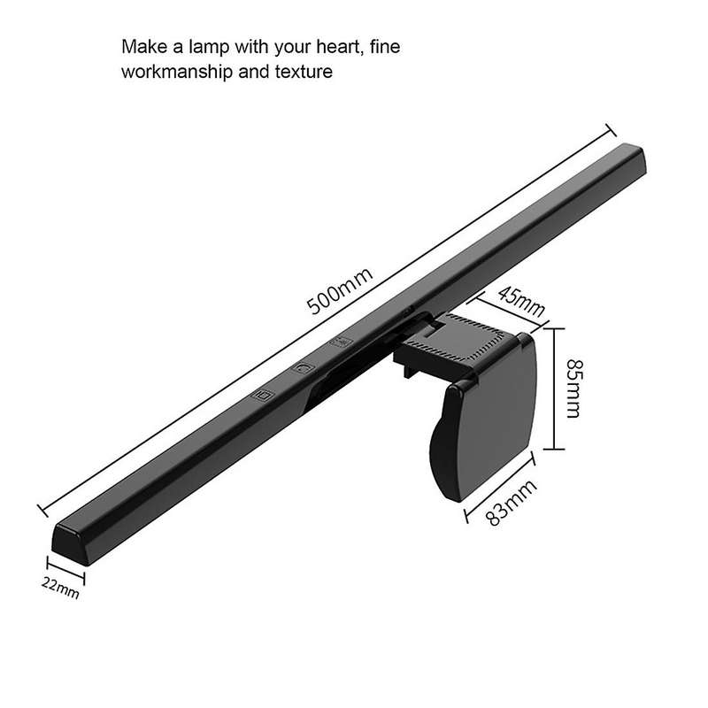 Monitor Screen Hanging Light for Computer Pc Usb Powered Lamp White