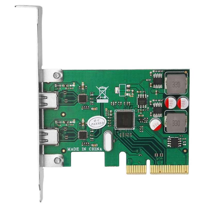 Pcie to Type-c Expansion Card 2 Port Type C for Desktop Computer