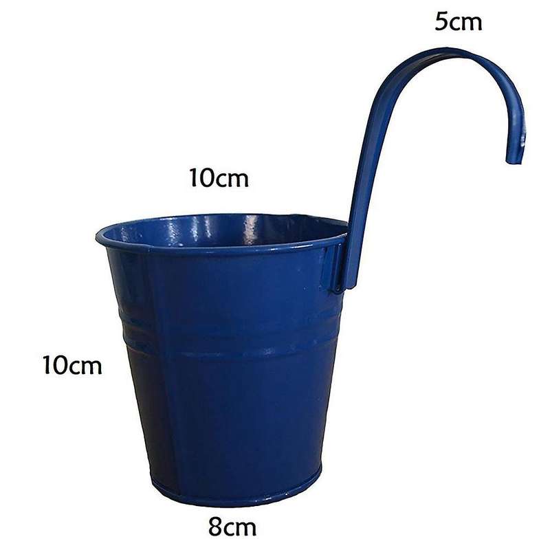 10pcs Hanging Planters Hanging Flower Pots Metal Bucket Hanging