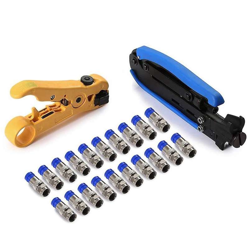 Rg6 Compression Tool Coax Cable Crimper Kit Rg6 Rg11 Rg59 F81