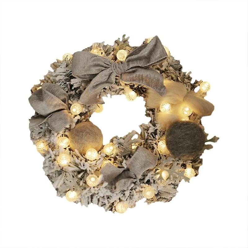 30cm Garland Christmas Decorations Wreath Artificial Rattan-b