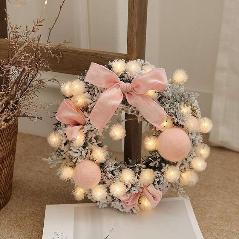 30cm Garland Christmas Decorations Wreath Artificial Rattan-b