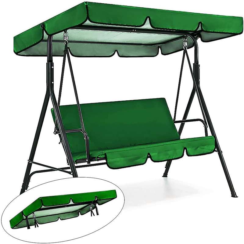 3 Seater Patio Canopy Swing Replacement Top Cover Cushion Cover