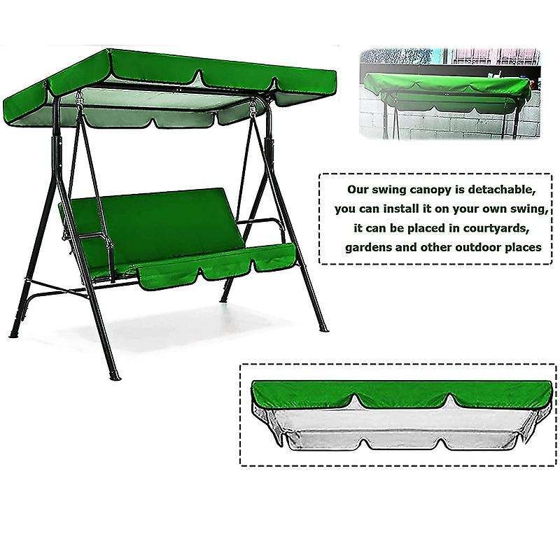 3 Seater Patio Canopy Swing Replacement Top Cover Cushion Cover