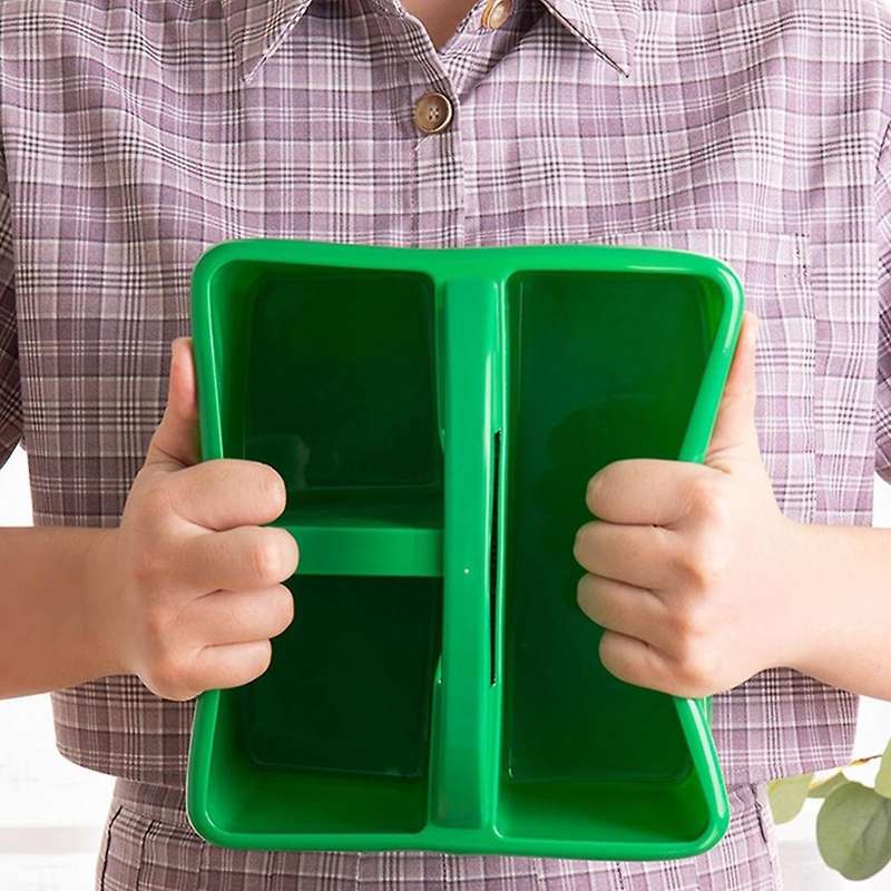 3pcs Portable Storage Caddies Box Plastic Divided Basket Bin A