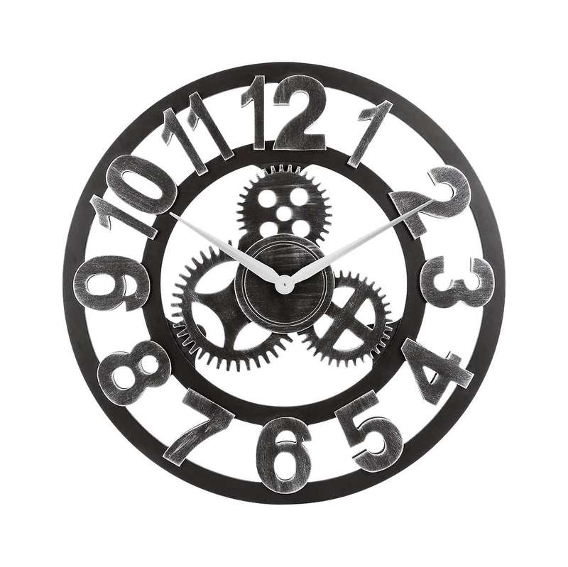 15.75 Inch 3d Wall Clock with Gear Decorative for House Warming Gift