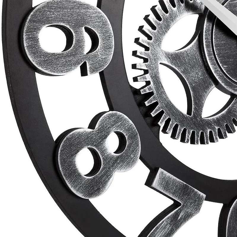 15.75 Inch 3d Wall Clock with Gear Decorative for House Warming Gift