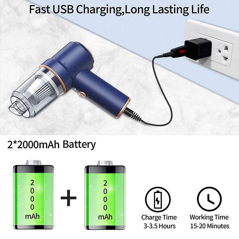 Handheld Cordless Vacuum Cleaner,compressed Air Dust Blower